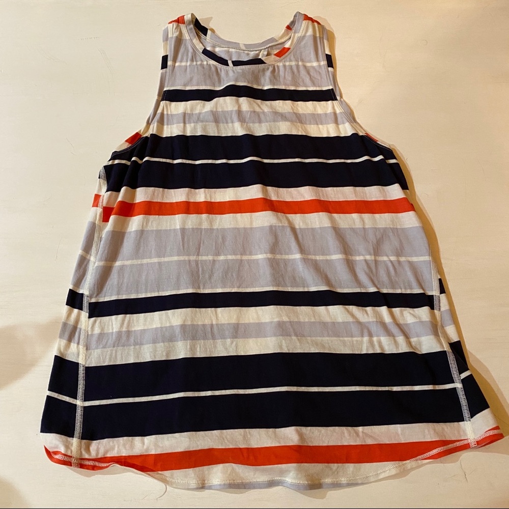 Lululemon multi colored striped tank top
